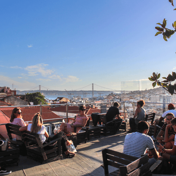 Melhores rooftops Lisboa – Vista do Park Bar